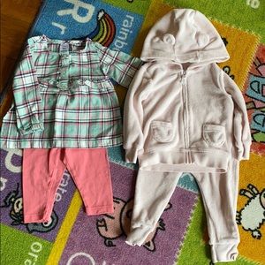Carters - 2 9month girls outfits